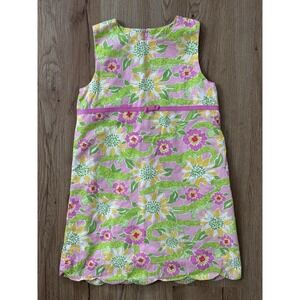 Lilly Pulitzer Girls‎ Size 6x Dress Alligator Floral Lined Vtg 90's Sleeveless